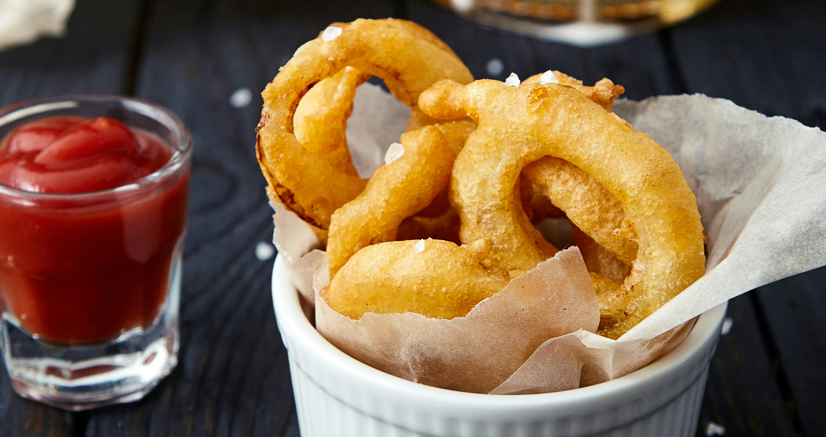 Beer battered onion rings