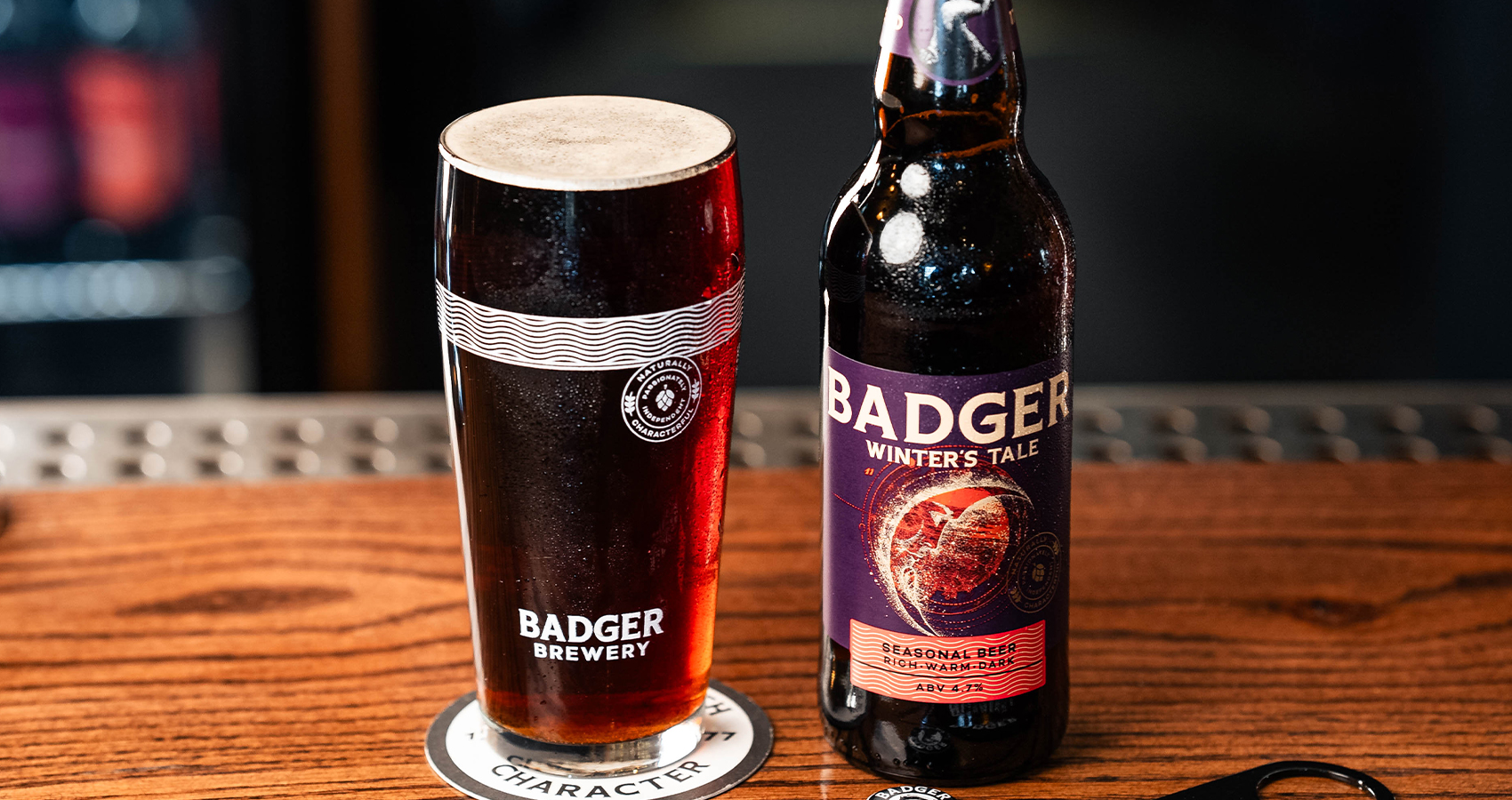 Badger Winter's Tale bottled seasonal beer